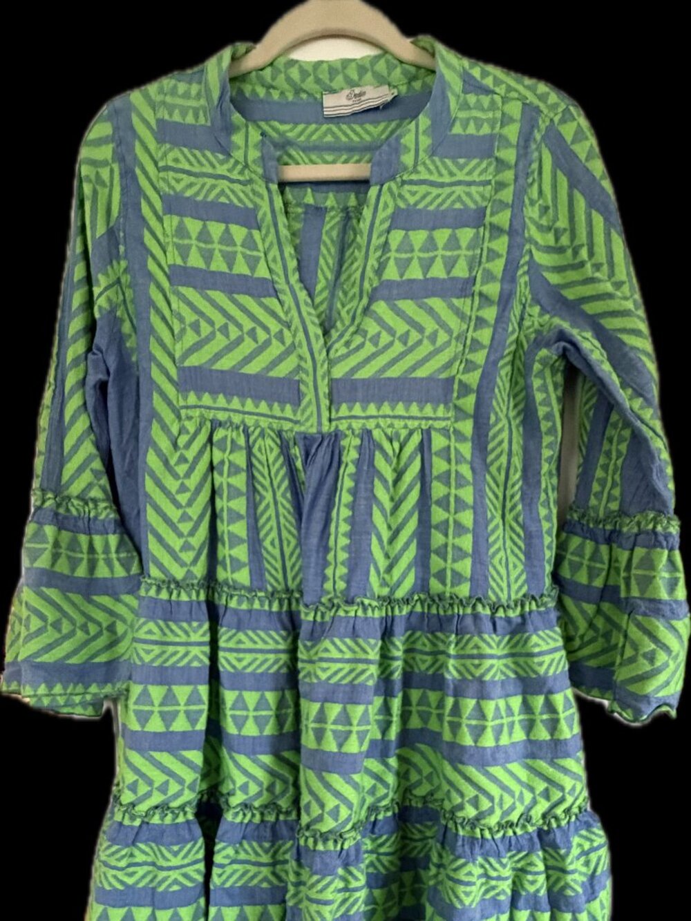 Devotion Twins Ella Dress Blue Green - Picture 3 of 4